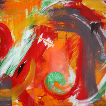 绘画 标题为“abstraction. Color…” 由Svetlana Samovarova (SA.LANA), 原创艺术品, 丙烯
