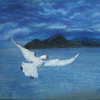Painting titled "Storm approaching" by Svetlana Samovarova (SA.LANA), Original Artwork, Oil