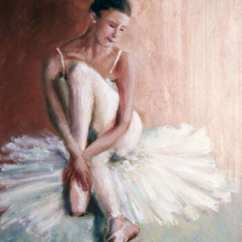 Peinture intitulée "Ballerina II" par Svetlana Samovarova (SA.LANA), Œuvre d'art originale, Huile