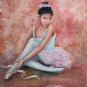 Schilderij getiteld "Ballerina III" door Svetlana Samovarova (SA.LANA), Origineel Kunstwerk, Olie