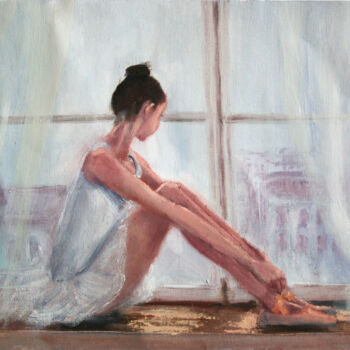 Schilderij getiteld "Ballerina IV" door Svetlana Samovarova (SA.LANA), Origineel Kunstwerk, Olie