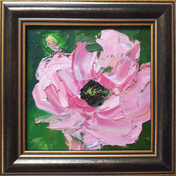 Painting titled "PINK POPPY I...  FR…" by Svetlana Samovarova (SA.LANA), Original Artwork, Oil