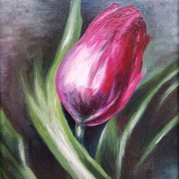 Pintura titulada "Tulip. (1)." por Svetlana Samsonova, Obra de arte original, Oleo