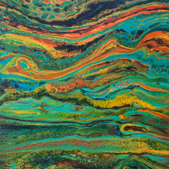 "Sea wave and sun" başlıklı Tablo Svetlana Saratova tarafından, Orijinal sanat, Akrilik