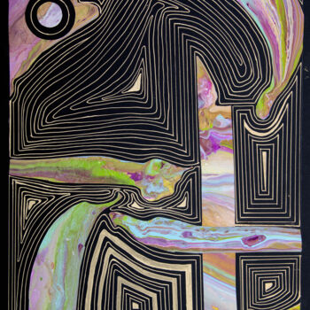 "Metamorphosis, gold…" başlıklı Kolaj Svetlana Saratova tarafından, Orijinal sanat, Işaretleyici