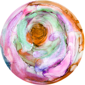 绘画 标题为“Rose of Wind. Abstr…” 由Svetlana Saratova, 原创艺术品, 墨