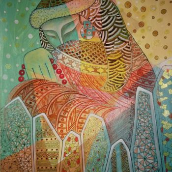 Gravures & estampes intitulée "The dreams of Mongo…" par Svetlana Sokol, Œuvre d'art originale, Impression numérique