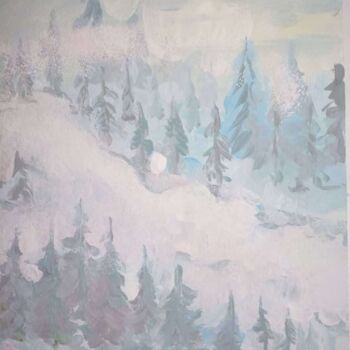 Pintura titulada "Туман" por Svetlana Stafeeva, Obra de arte original, Gouache