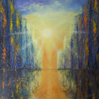 Malarstwo zatytułowany „Sun Ray” autorstwa Svetlana Stovba, Oryginalna praca, Akryl