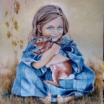 Peinture intitulée "Мягонький мой" par Svetlana Iurchenkova, Œuvre d'art originale, Huile
