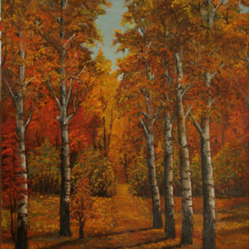 Painting titled "БАБЬЕ ЛЕТО Х.М." by Svetlana Vakhnina Drutskaia, Original Artwork, Oil