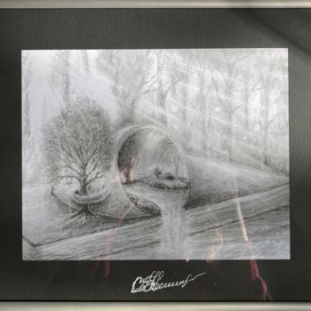 Dessin intitulée "The cup of life" par Svetlana Grigorovich, Œuvre d'art originale, Crayon Monté sur Autre panneau rigide