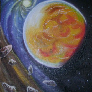 Pittura intitolato "Космос" da Svetlana Okhotenko, Opera d'arte originale, Olio
