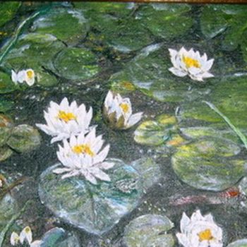 Картина под названием "Озерное  царство" - Svetlana Demchenko, Подлинное произведение искусства
