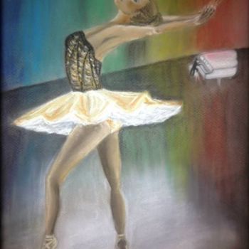 Malerei mit dem Titel "Ballerina" von Svetoslava Karabasheva, Original-Kunstwerk, Pastell