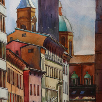 Malarstwo zatytułowany „Bologna 2” autorstwa Sviatlana Danskaya, Oryginalna praca, Akwarela