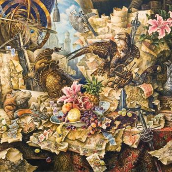 Pittura intitolato "FRESH BREEZE" da Ivan Sviridov, Opera d'arte originale, Olio