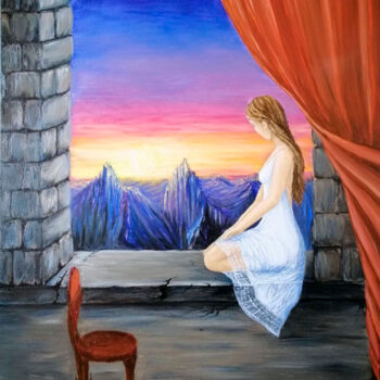Painting titled "in dreams" by Svitlana Bulichenko, Original Artwork, Oil