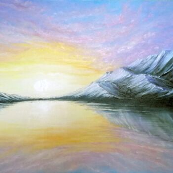 Painting titled "Sunrise melody" by Svitlana Bulichenko, Original Artwork, Oil