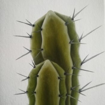 Peinture intitulée "kaktus 221" par Svitlana Deutsch (Svetlana Doich), Œuvre d'art originale, Huile