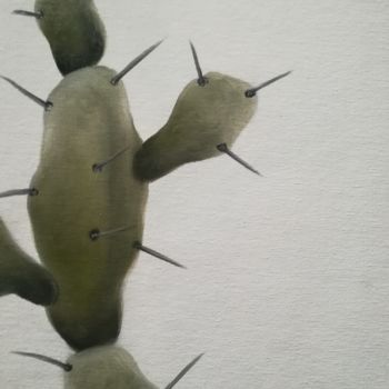 Schilderij getiteld "kaktus 220" door Svitlana Deutsch (Svetlana Doich), Origineel Kunstwerk, Olie