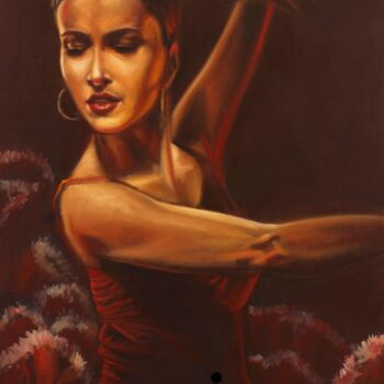 Картина под названием ""Spanish soul"" - Svitlana Dzedzei, Подлинное произведение искусства, Масло Установлен на Деревянная…
