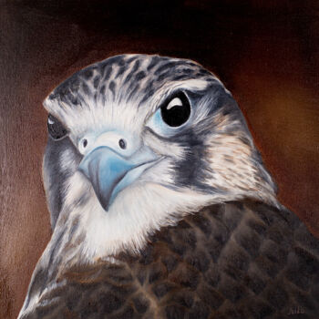 Peinture intitulée "Falcon" par Svitlana Miku, Œuvre d'art originale, Huile