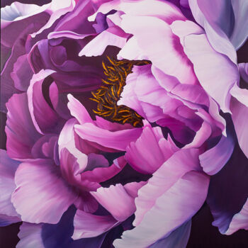 Картина под названием "King of flowers" - Svitlana Miku, Подлинное произведение искусства, Масло