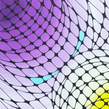 Картина под названием "Spider web lace 2" - Svitlana Miku, Подлинное произведение искусства, Акрил