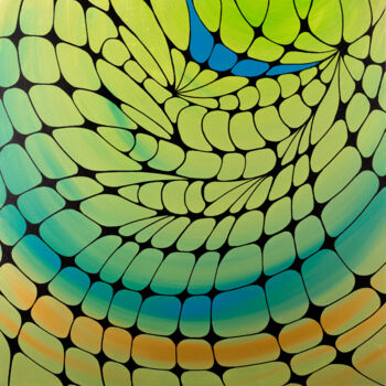 Malarstwo zatytułowany „Spider web lace 3” autorstwa Svitlana Miku, Oryginalna praca, Akryl