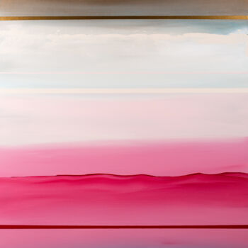 Malarstwo zatytułowany „Pink abstract lands…” autorstwa Svitlana Miku, Oryginalna praca, Akryl