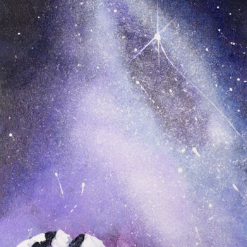 Painting titled "Milky Way" by Svitlana Miku, Original Artwork, Acrylic