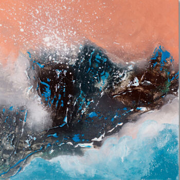 Картина под названием "Space shore" - Svitlana Miku, Подлинное произведение искусства, Акрил