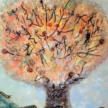 Pintura intitulada "Magic tree" por Svitlana Zenkov, Obras de arte originais, Acrílico