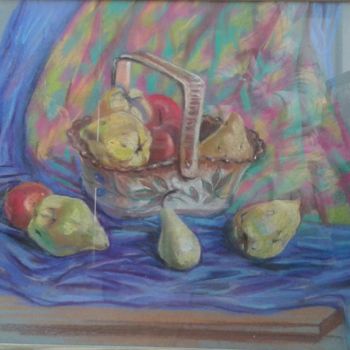 Painting titled "les fruits" by Svitlana Rasymiene, Original Artwork, Pastel