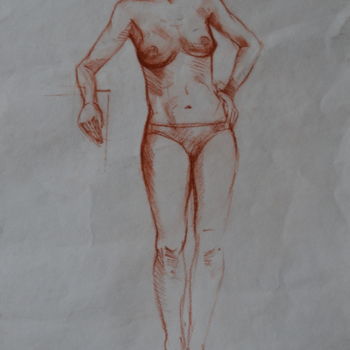 Картина под названием "Nu, femme, Nadia" - Svitlana Rasymiene, Подлинное произведение искусства, Другой
