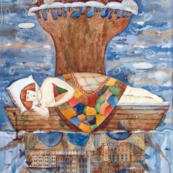 Malarstwo zatytułowany „Сон” autorstwa Светлана Растегина, Oryginalna praca