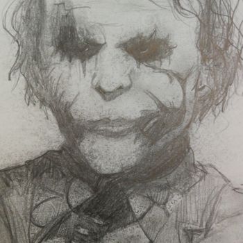 Zeichnungen mit dem Titel "Joker" von Zoe Swagten, Original-Kunstwerk, Bleistift