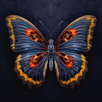 Arte digitale intitolato "Butterfly 1" da Swannai, Opera d'arte originale, Immagine generata dall'IA