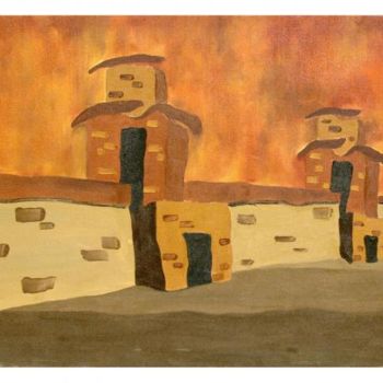 Pittura intitolato "advanced landscape" da Swati Rastogi, Opera d'arte originale