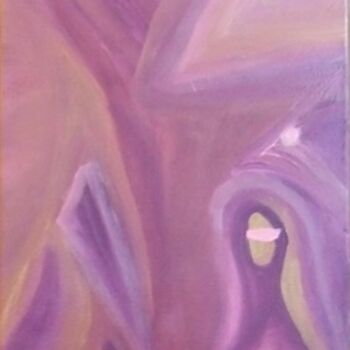 Painting titled "Aveugle" by Christine Sylla, Original Artwork, Acrylic