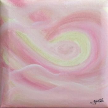 Painting titled "Glisse" by Christine Sylla, Original Artwork, Acrylic