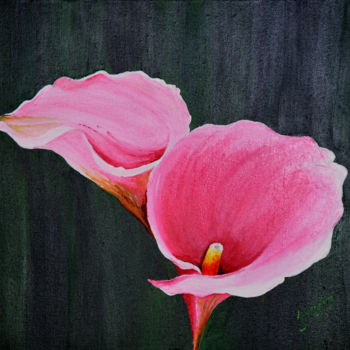 Peinture intitulée "Pink Perfection" par Swendrini Gunasekara, Œuvre d'art originale, Acrylique Monté sur Châssis en bois