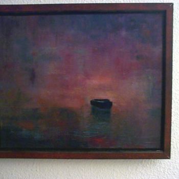 Peinture intitulée "Une barque" par Emmanuel Fischer, Œuvre d'art originale
