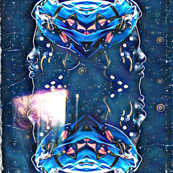 Digital Arts titled "Cosmic Touareg" by Swoop, Original Artwork, Photo Montage