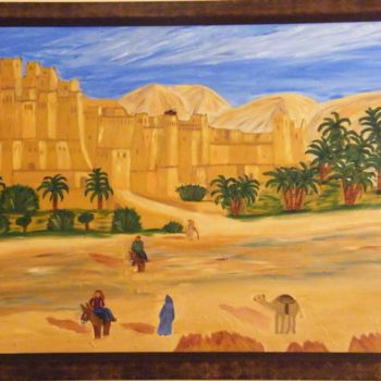 绘画 标题为“2012-01-La kasbah d…” 由Sye, 原创艺术品, 油
