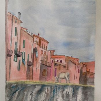 Pintura intitulada "2014-187-st-jean-du…" por Sye, Obras de arte originais, Aquarela