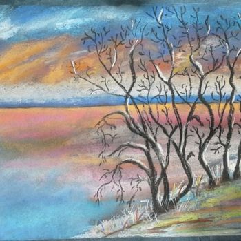 Painting titled "2015-4-l-hiver-arri…" by Sye, Original Artwork, Pastel