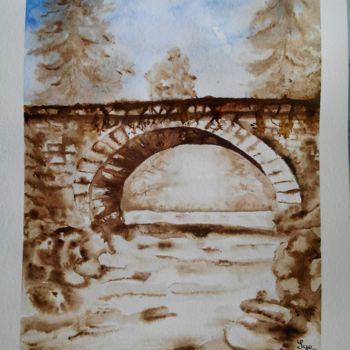 Painting titled "2016-20- Le pont de…" by Sye, Original Artwork, Other