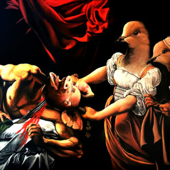 Malerei mit dem Titel "ARTEMISIA ET JUDITH…" von Syl20, Original-Kunstwerk, Acryl